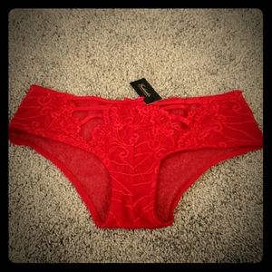 Frederick's - Red Lace Panty - Size M - NWT